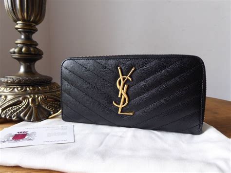 ysl monogram matelassé wallet|ysl zip wallet.